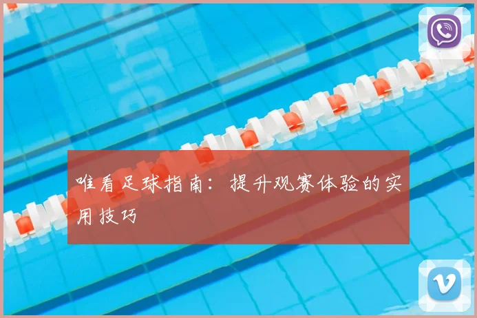 唯看足球指南：提升观赛体验的实用技巧
