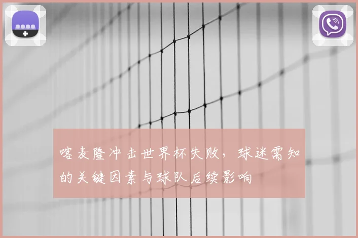 喀麦隆冲击世界杯失败，球迷需知的关键因素与球队后续影响