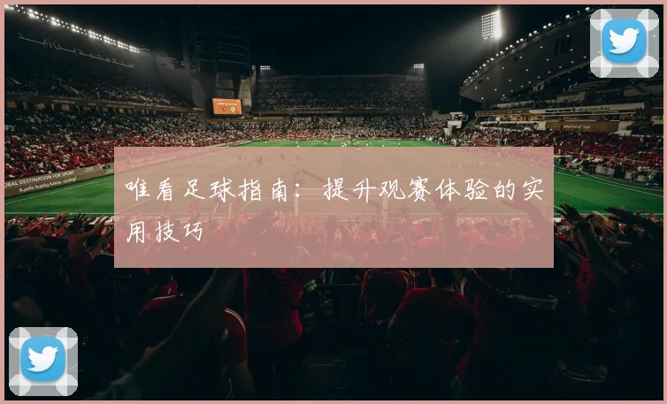 唯看足球指南：提升观赛体验的实用技巧